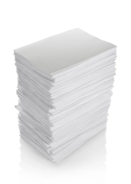 Close up of stack of papers — Stock Photo, Image
