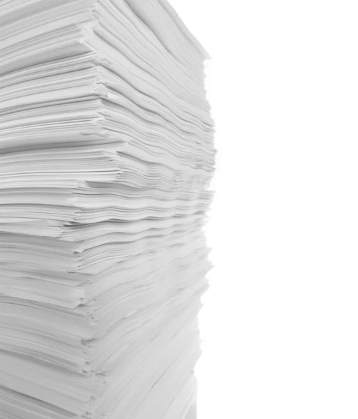 Isolated stack of paper — Stock Photo, Image