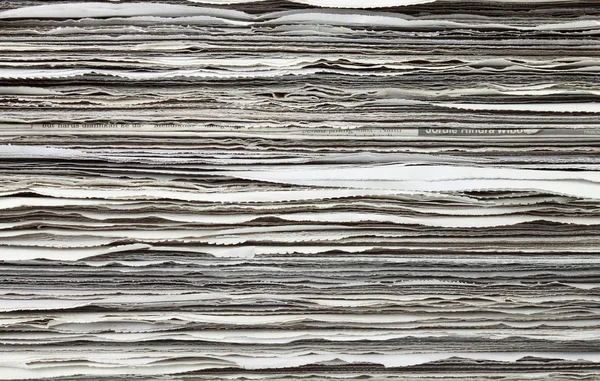 Stack of newspaper for background — Stock Photo, Image