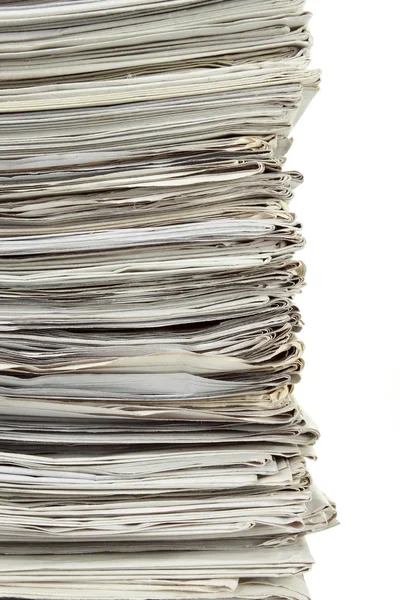 Stack of used papers for recycling — Stock Photo, Image