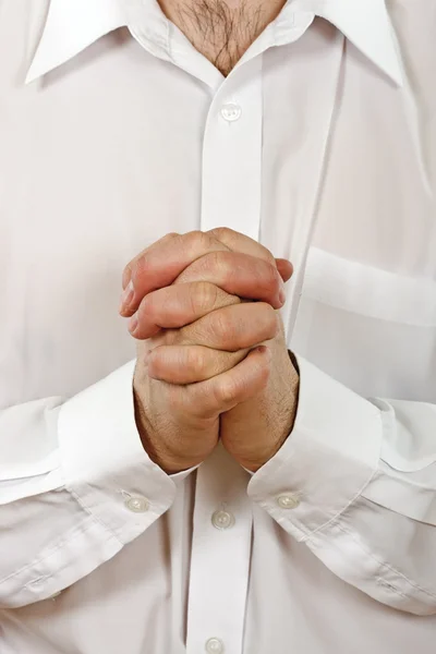 Молитва человека — стоковое фото