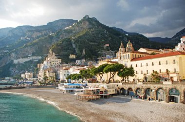 Amalfi coast view clipart