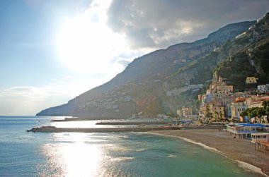 Amalfi coast view clipart