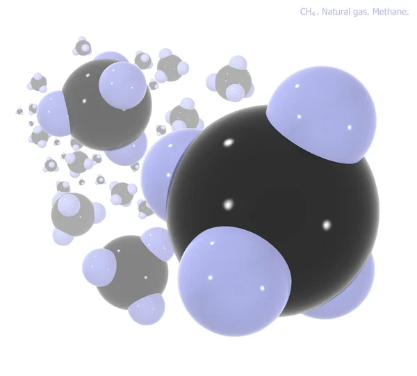 Природний газ. Метан. Ч4 . Ліцензійні Стокові Зображення