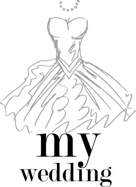 My wedding. vector illustration clipart