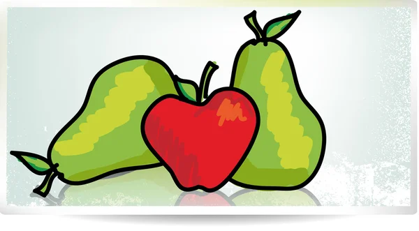 Forbidden fruit. Vector illustration — Stock Vector