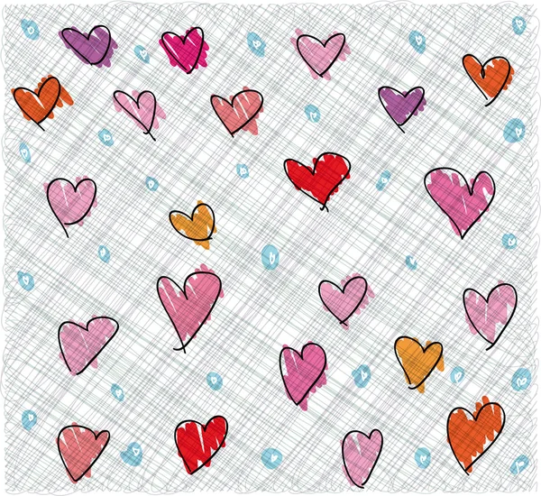 Abstrakter valentiner Hintergrund. Vektorillustration — Stockvektor