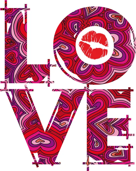 Kärlek. vektor illustration — Stock vektor