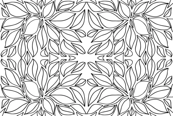 Abstrakt skiss av leaf bakgrund. vektor illustration — Stock vektor