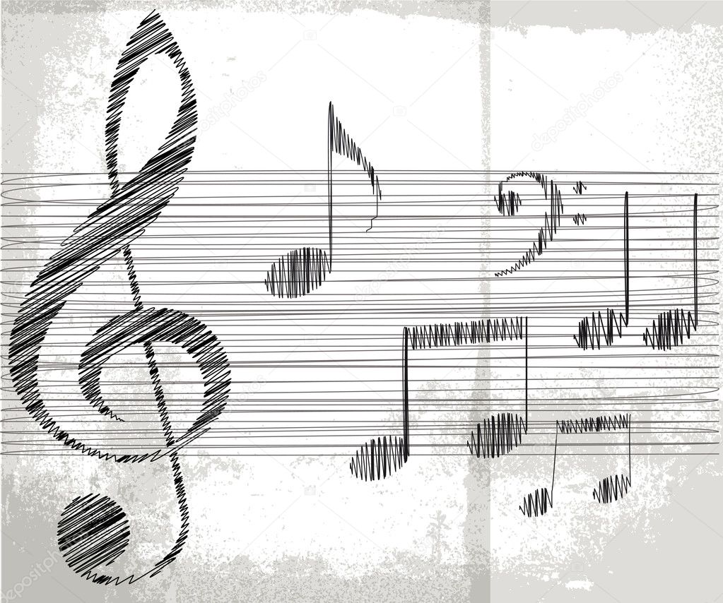 Hand-drawn music notes illustration | Free Photo Illustration - rawpixel