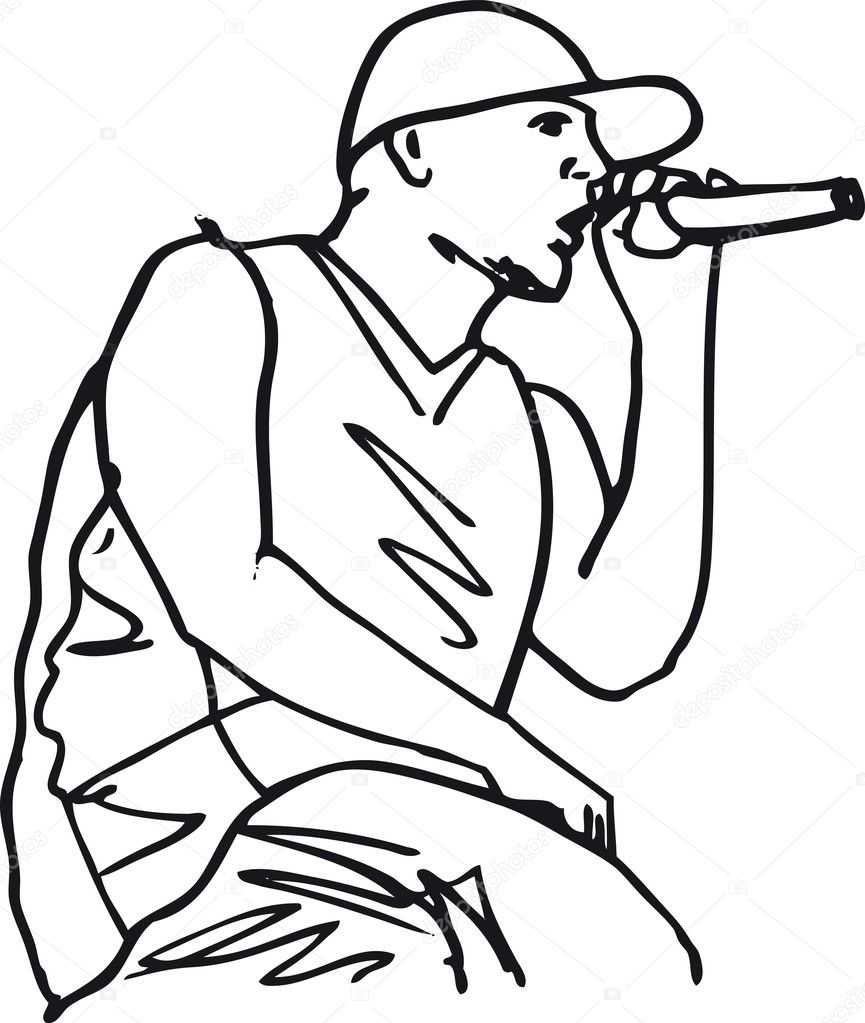 830 ilustraciones de stock de Hip hop rapper | Depositphotos®