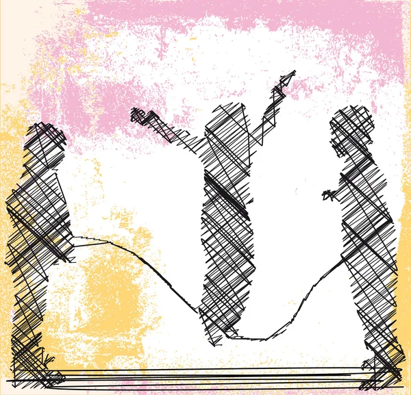 Skipping rope. Vector illustration — Stock Vector