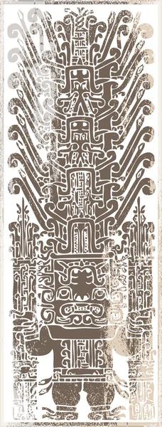 Icono de Grunge Inca. Ilustración vectorial — Vector de stock