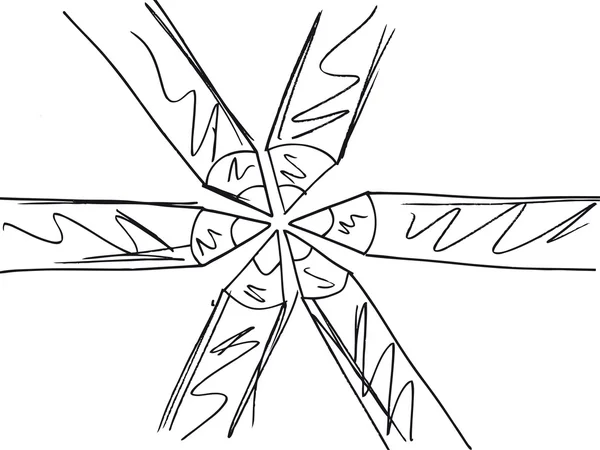 Dibujo del patrón de lápices. Ilustración vectorial — Vector de stock