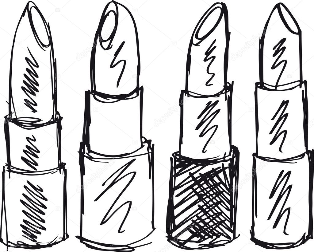 Lipstick Sketch Drawing