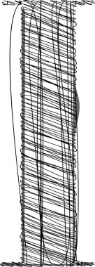 el draw yazı tipi. vektör çizim