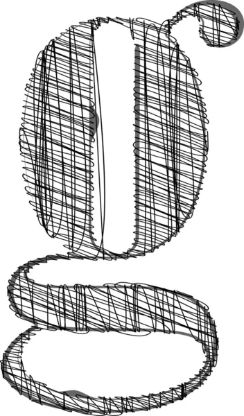 Ілюстрація ручного малювання шрифту . — стоковий вектор