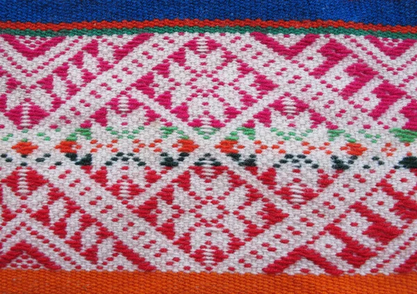 Mão peruana feito tecido de lã — Fotografia de Stock