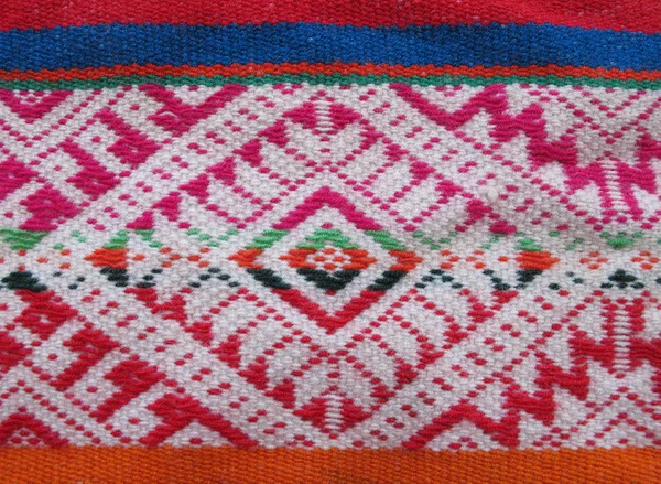 Tejido de lana hecho a mano peruano —  Fotos de Stock