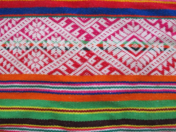 Tejido de lana hecho a mano peruano —  Fotos de Stock