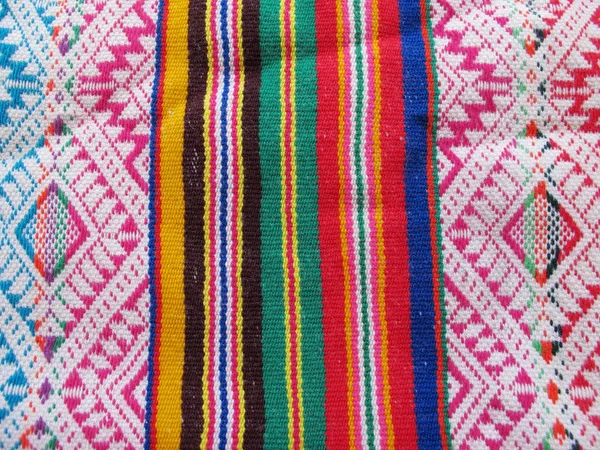 Peruvian hand made woolen fabric — Stock Photo, Image