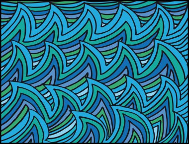 Abstract water waves background. Vector illustration clipart