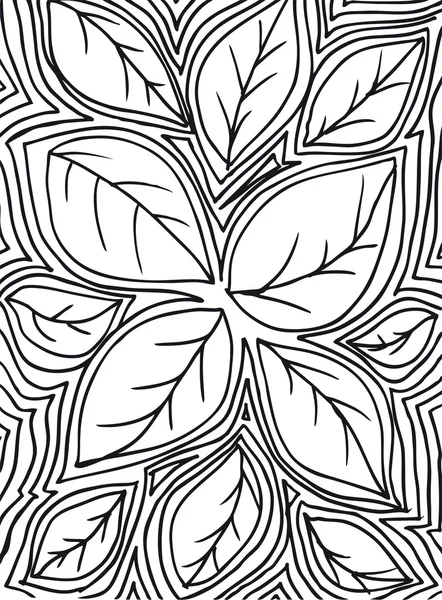 Bosquejo de hojas, fondo abstracto. Ilustración vectorial — Archivo Imágenes Vectoriales