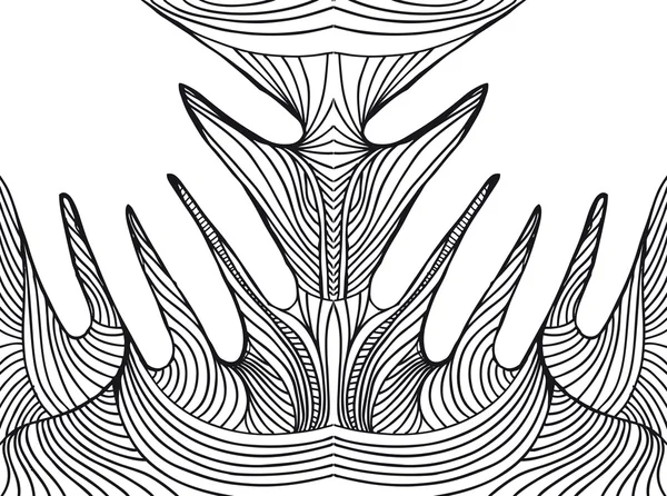 Croquis de la main sur fond abstrait. illustration vectorielle — Image vectorielle