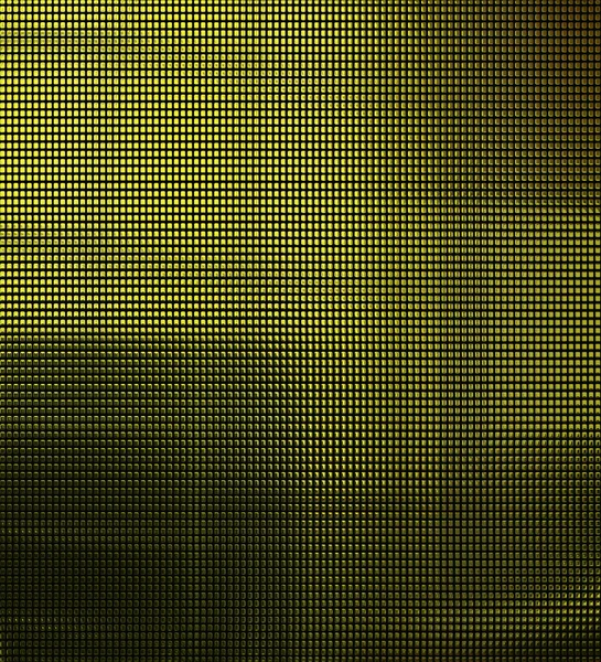Gelb verchromte metallische Fliesen strukturierten Hintergrund — Stockfoto
