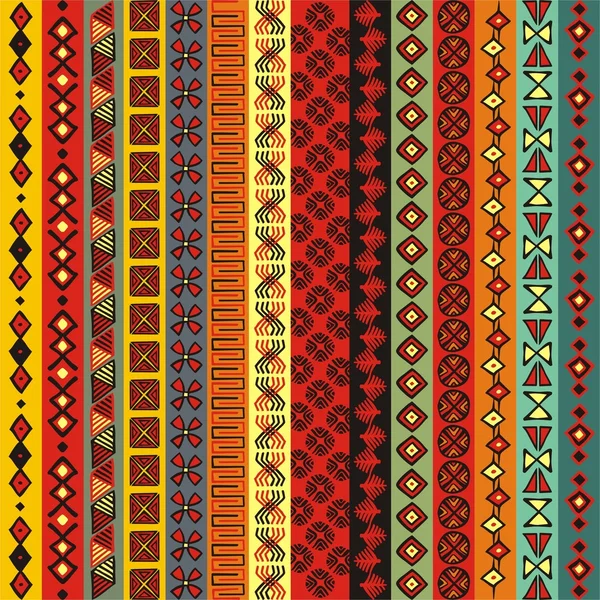 Différentes bandes motifs colorés . — Image vectorielle