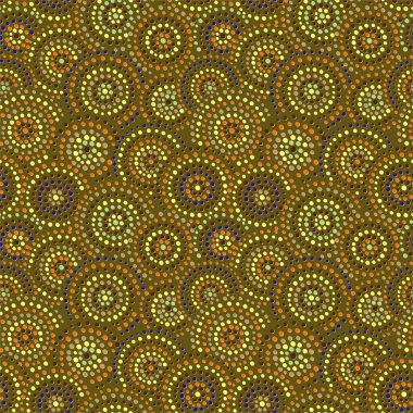 yeşil zemin üzerine noktalar daire. Seramik sorunsuz.