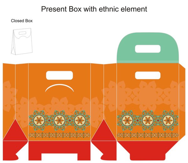 Vector design for gift box