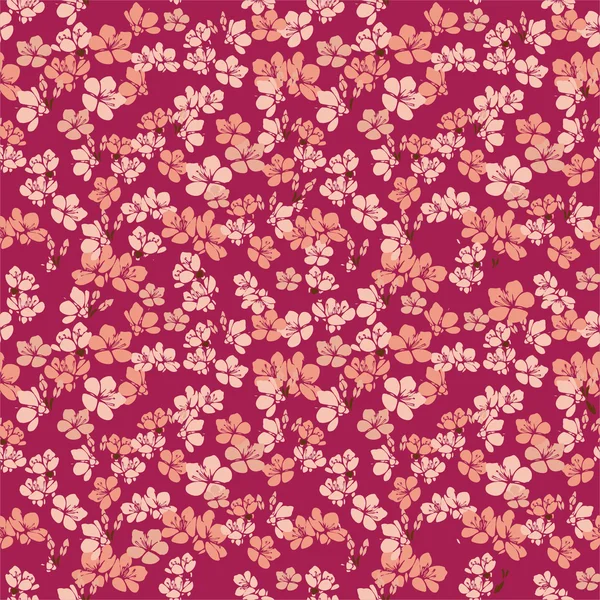 Hintergrund mit roten Blumen — Stockvektor