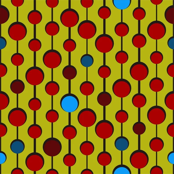 Cirkel patroon met verschillende kleuren — Stockvector