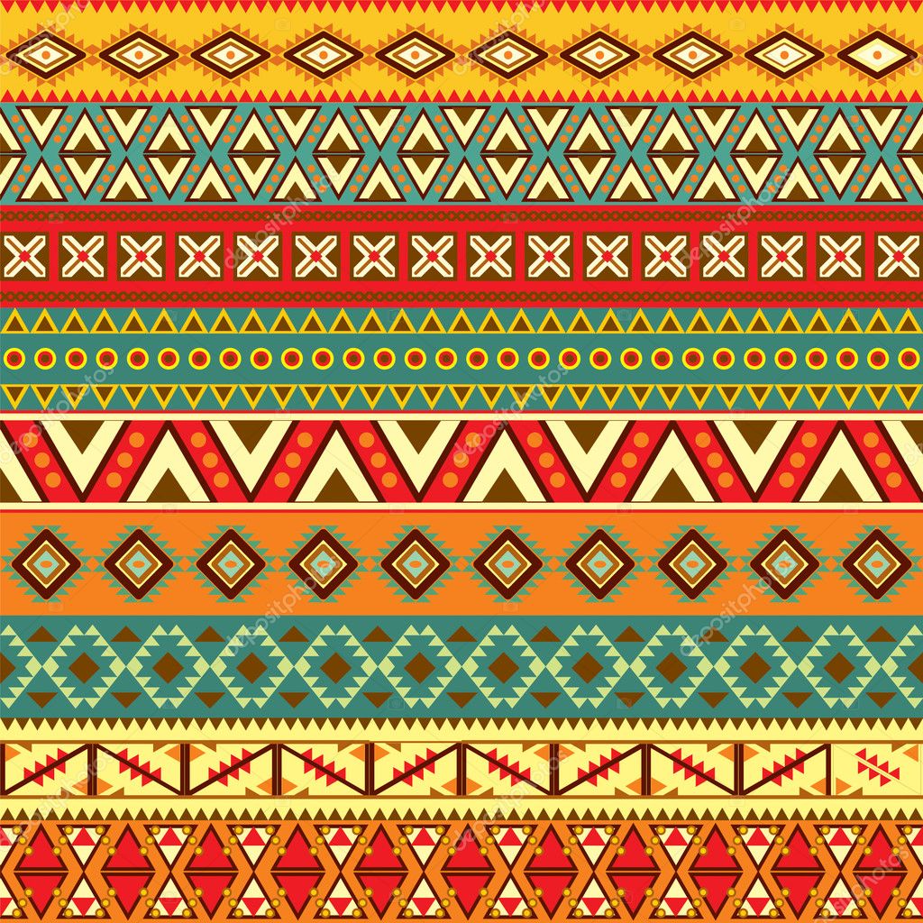 Ethnic strips motifs Stock Vector Image by ©Elenasz #10503955