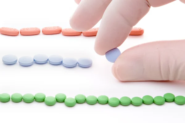 Rows of pills — Stock Photo, Image