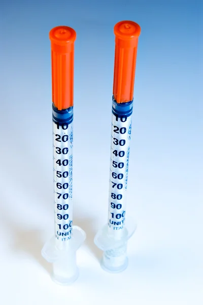 Graduated dental syringes — Stock Photo, Image