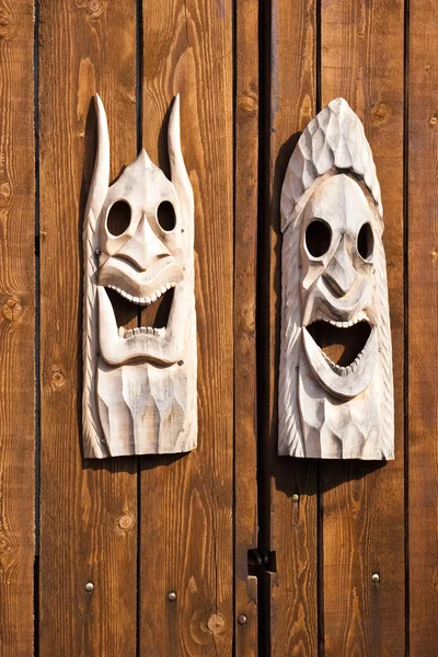 Duas máscaras — Fotografia de Stock
