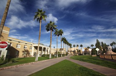 ASU Campus palm walk clipart