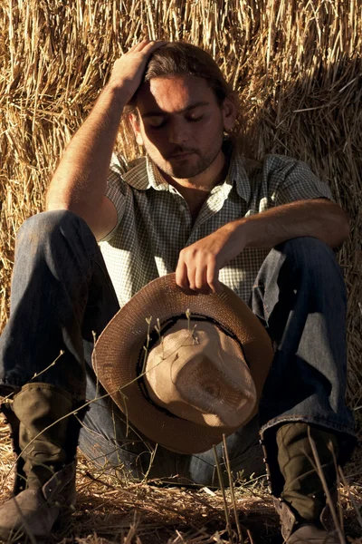 피곤된 농부 — 스톡 사진