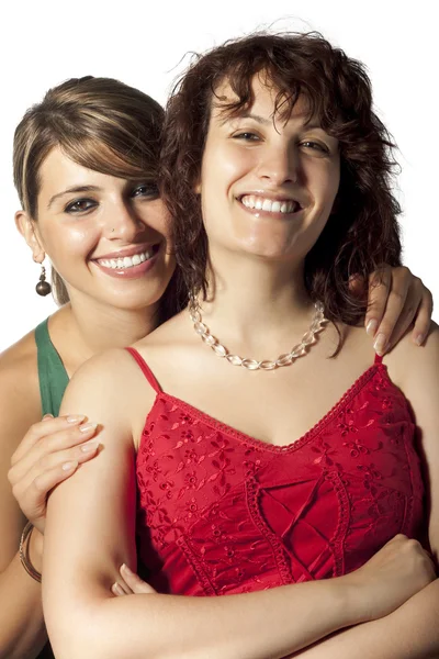 Dvě usmívající se ženy — Stock fotografie