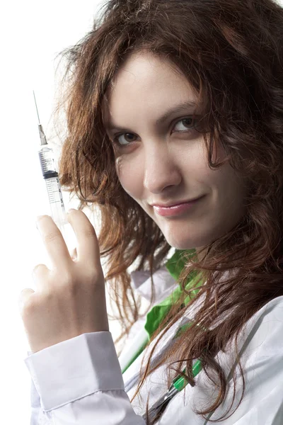 stock image Woman Doctor with Syringe