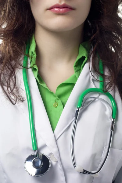 Woman Doctor with Stethoscope — Stock Photo, Image