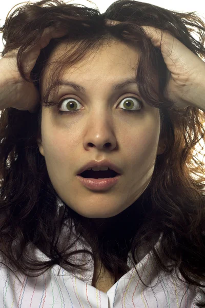 Shocked Desperate Woman — Stock Photo, Image