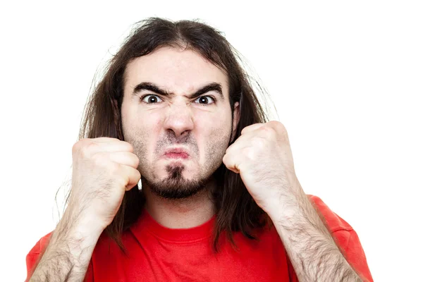 Man Showing Fists — Stock Photo, Image