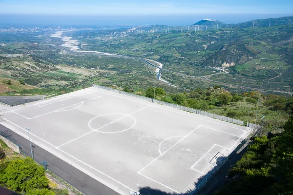 stock image Soccer Field on Mountain