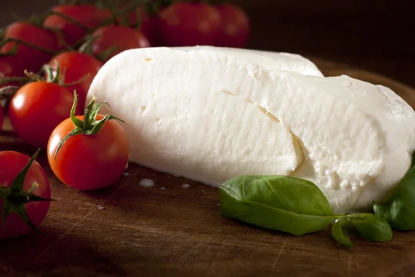 stock image Mozzarella with Tomatoes and Basil