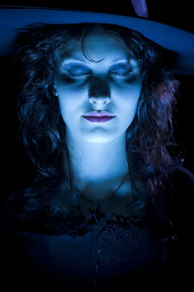 かなり青い魔女 — ストック写真