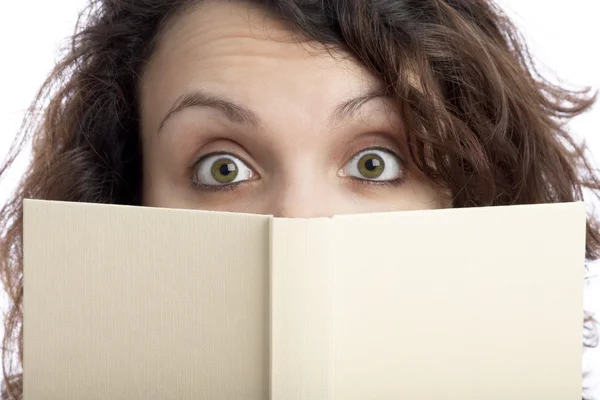 stock image Surprised Girl with Book