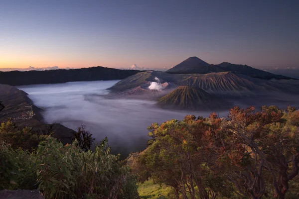 Vulkaan Mount Bromo in zonsopgang — Stockfoto